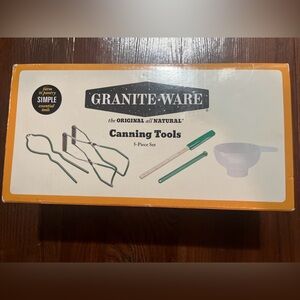 Green and White Canning Tools Set